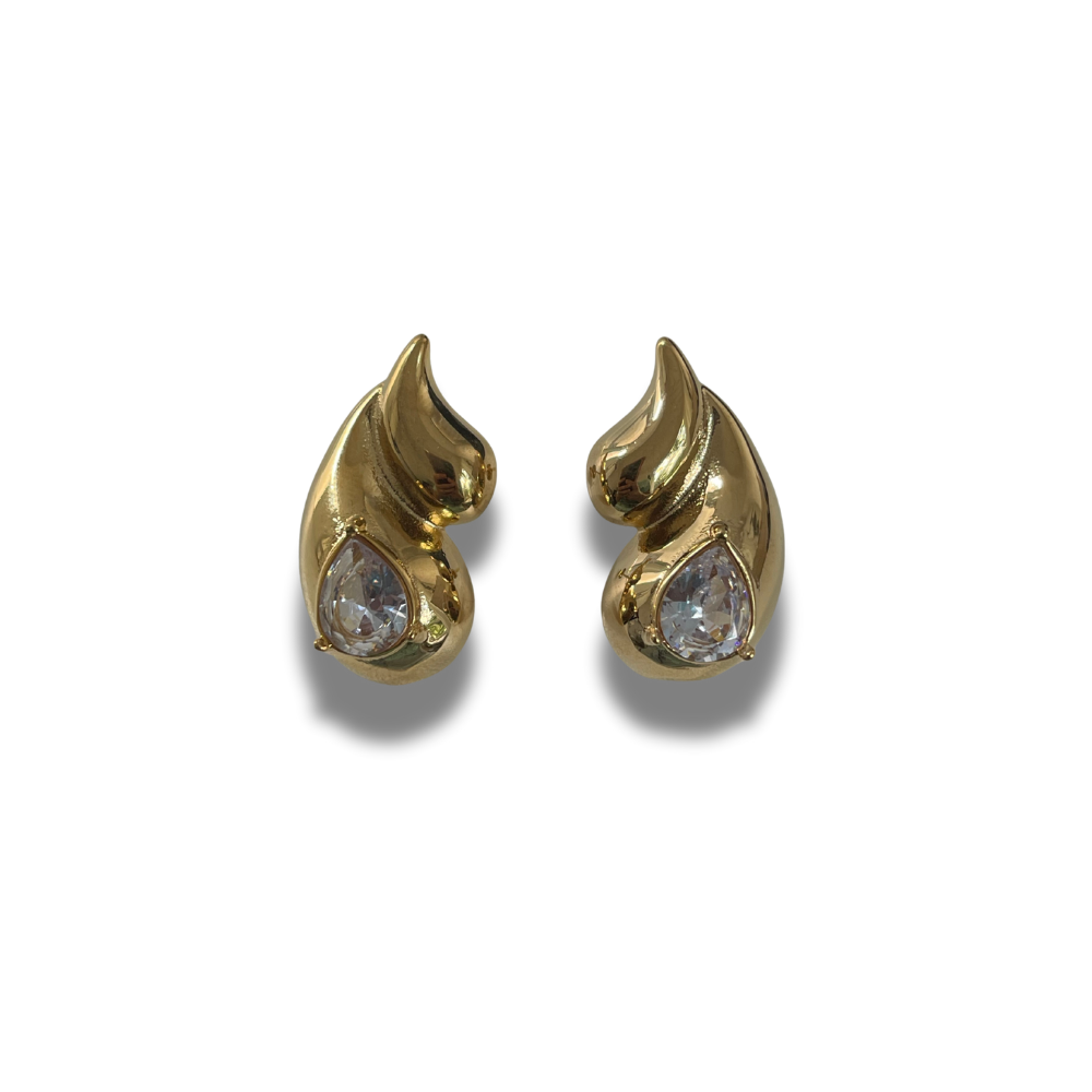 ARETES GOTAS CON ZIRCONIA