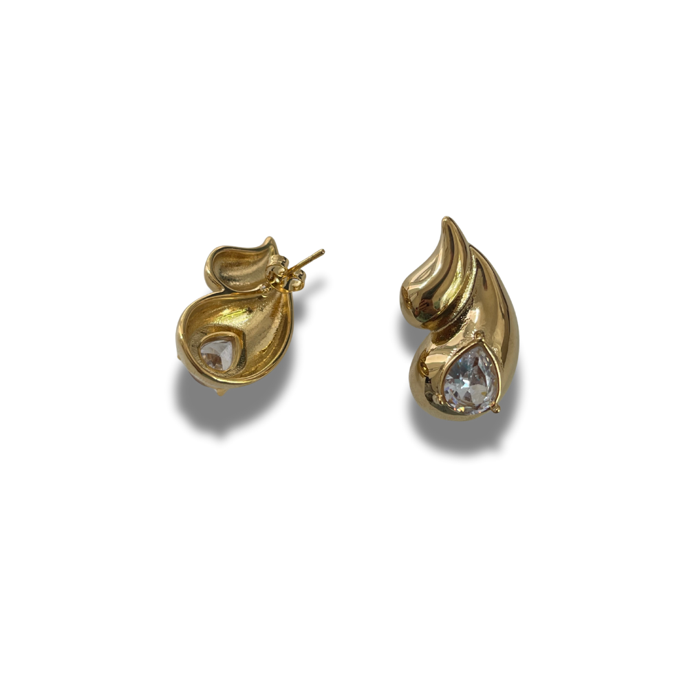 ARETES GOTAS CON ZIRCONIA