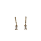 ARRACADAS ZIRCONIA RECTANGULAR