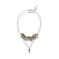 COLLAR CON HOJITAS Y PIEDRA NATURAL