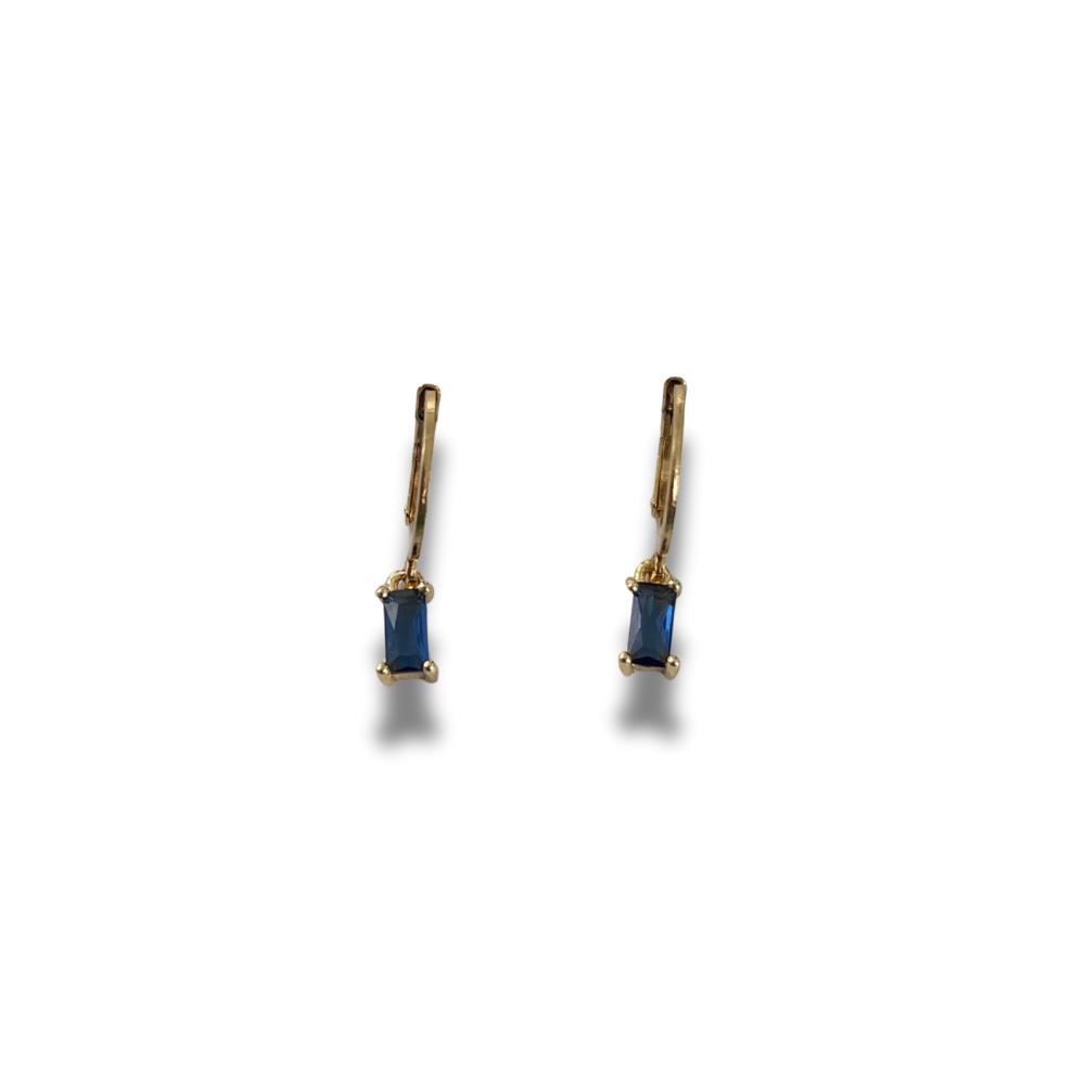 ARRACADAS ZIRCONIA RECTANGULAR