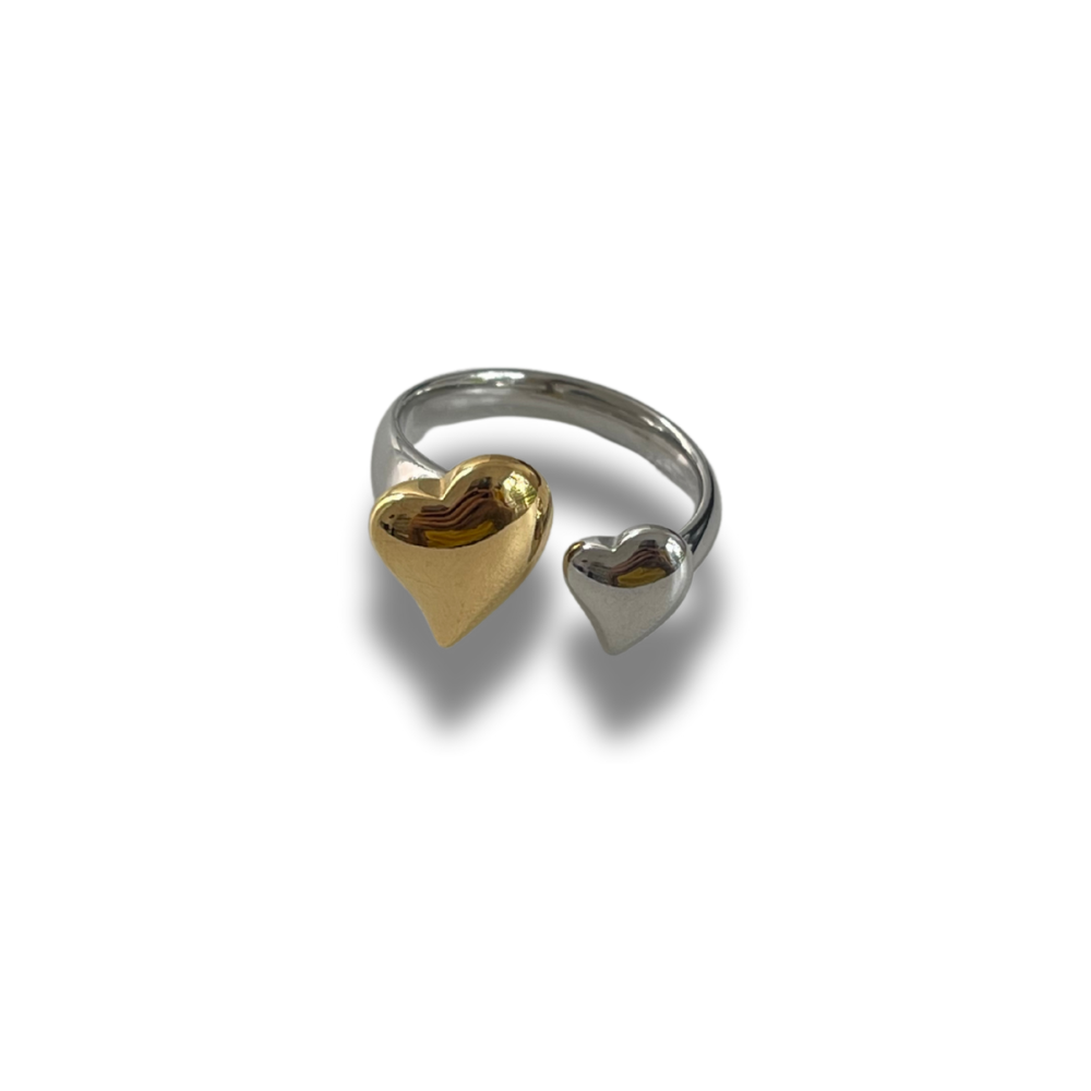 ANILLO DOBLE CORAZON