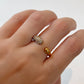 ANILLO DOS GOTAS CON ZIRCONIA
