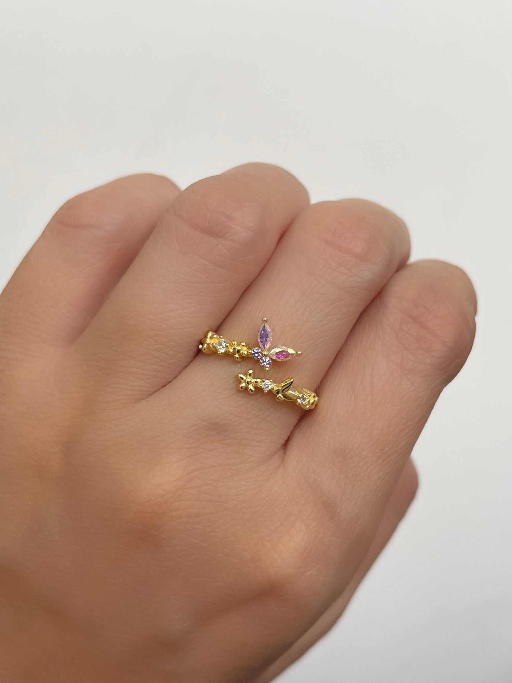 ANILLO MARIPOSA TORNASOL