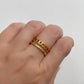 ANILLO DOBLE ESLABONES CON LINEA