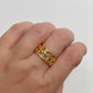 ANILLO CADENA CON ESTRELLAS