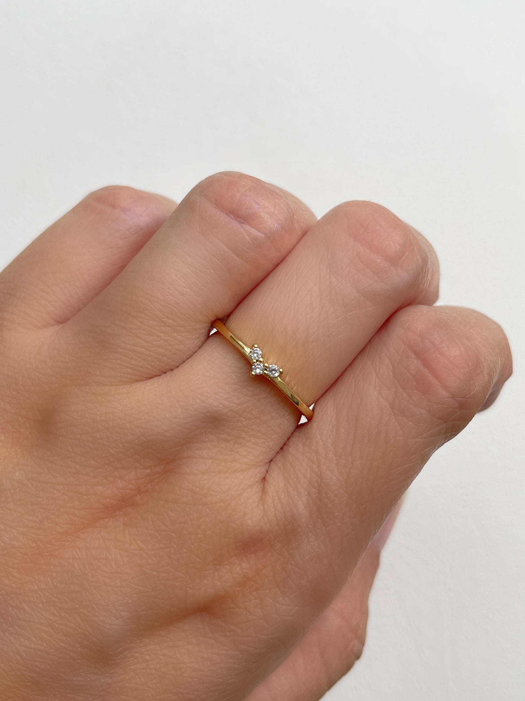 ANILLO CORAZON PEQUEÑO CON ZIRCONIAS