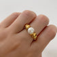 ANILLO ESPIRAL CON PERLA