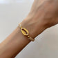 PULSERA CONCHITA DORADA
