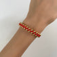 PULSERA BOLITAS HILO ROJO