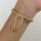 PULSERA BOLITAS HILO NUDE