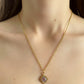 COLLAR SOL CON AMATISTA