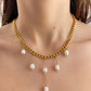 COLLAR TIRAS CON PERLAS