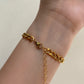PULSERA CADENA CHUNKY CON PERLA