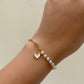 PULSERA MIX CORAZÓN BLANCO