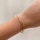 PULSERA MITAD CADENA MITAD PERLITAS