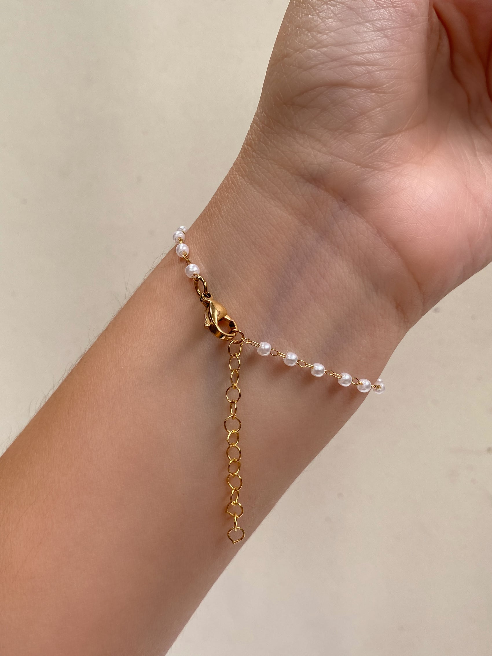 PULSERA CADENA PERLITAS