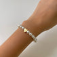 PULSERA PERLAS CON CORAZON