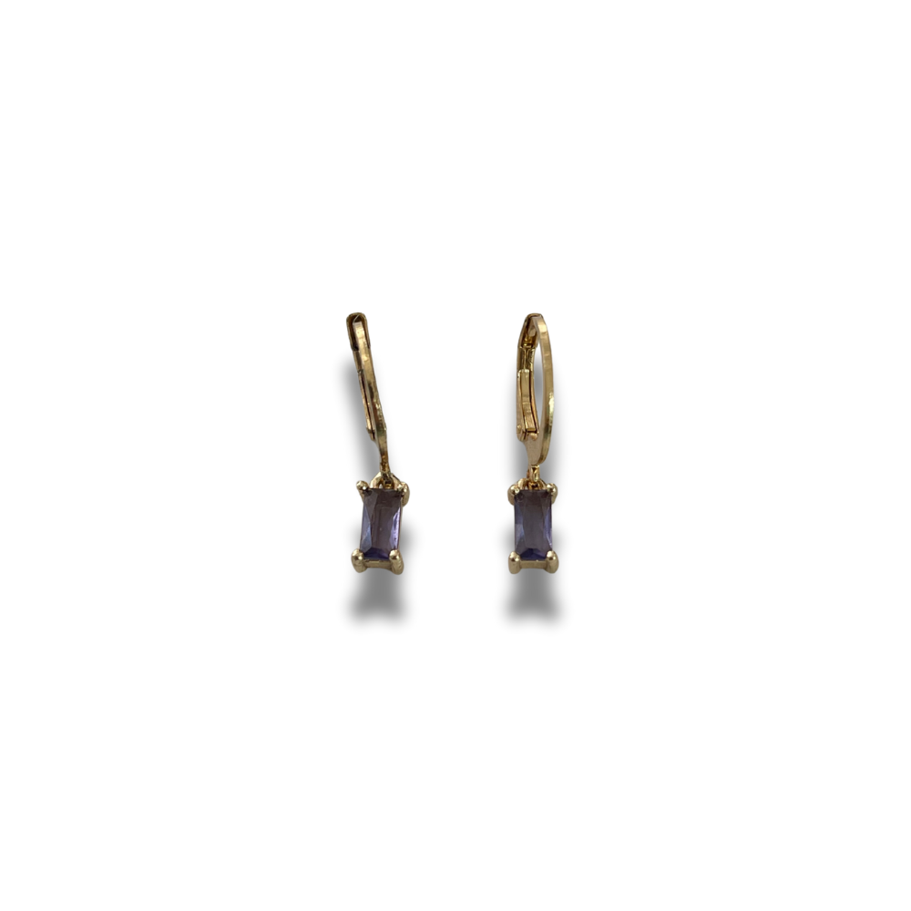 ARRACADAS ZIRCONIA RECTANGULAR