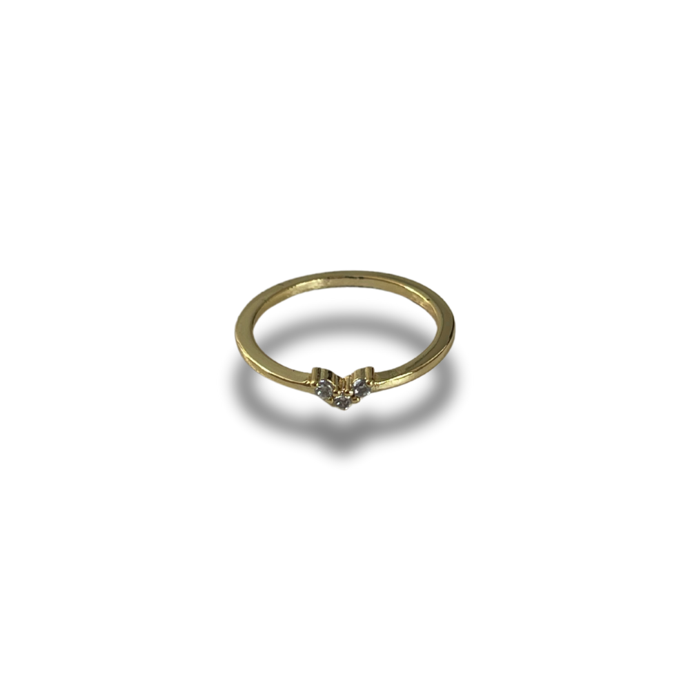 ANILLO CORAZON PEQUEÑO CON ZIRCONIAS