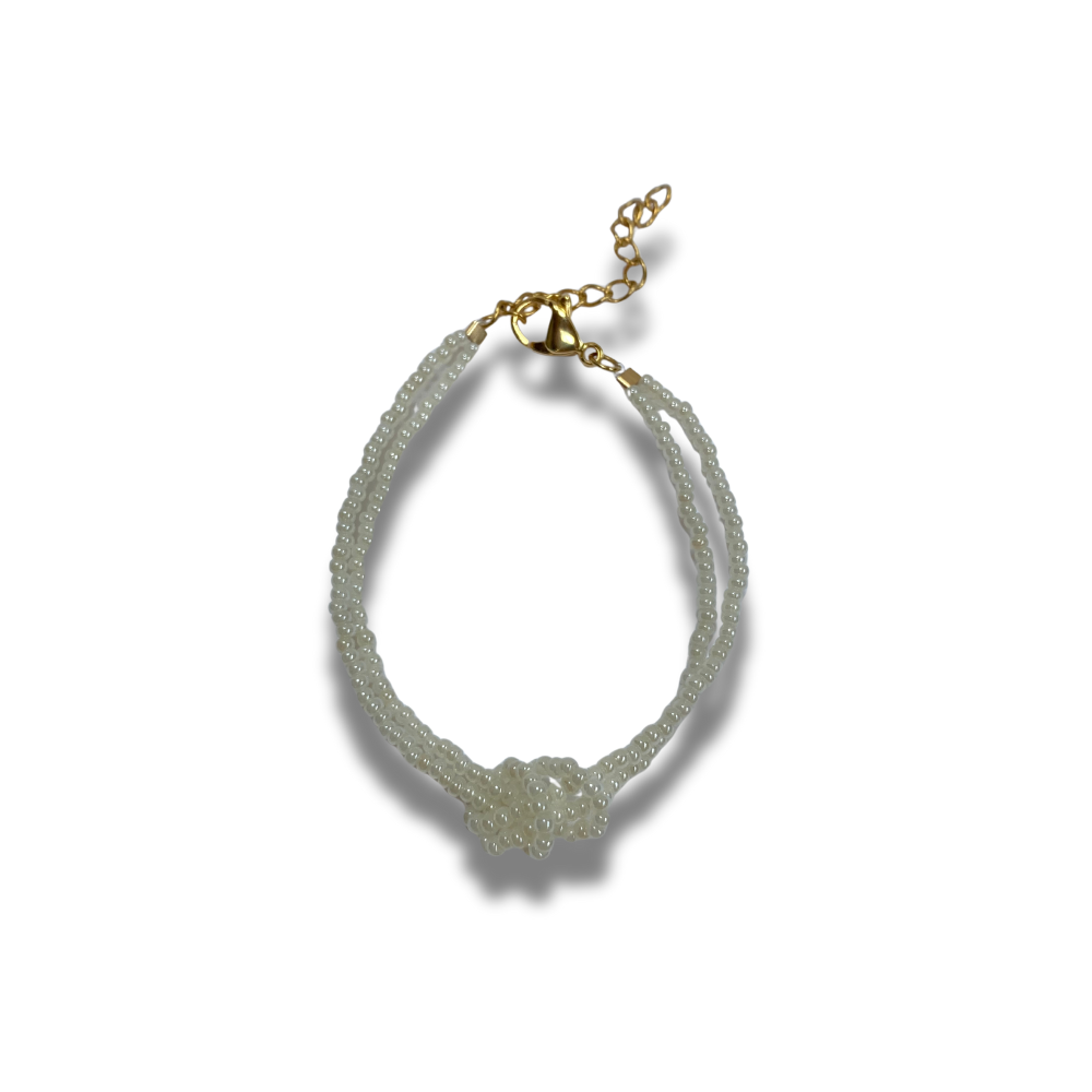 PULSERA NUDO CHAQUIRAS PERLA