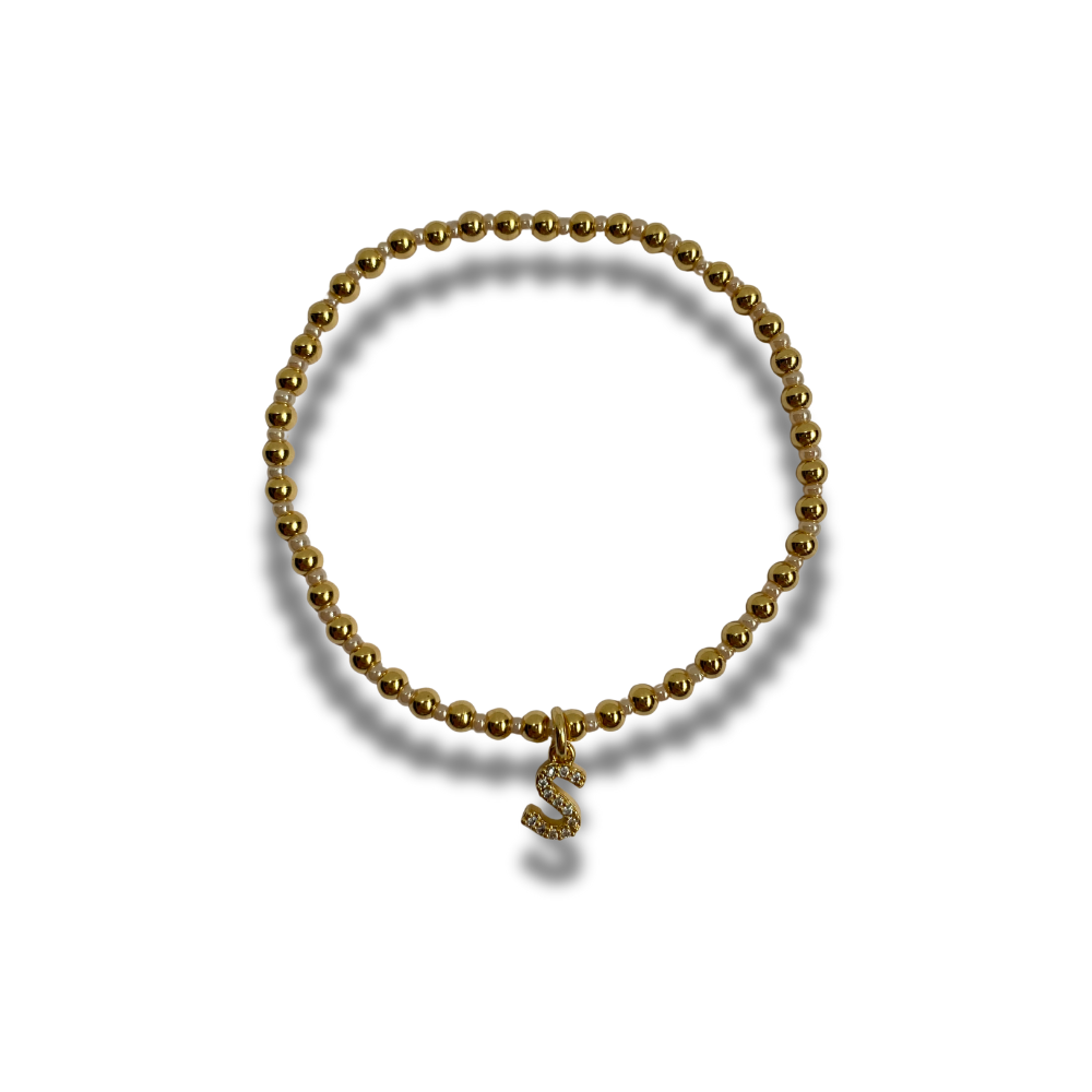 PULSERA CHAQUIRAS CON INICIAL