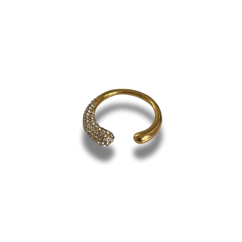 ANILLO DOS GOTAS CON ZIRCONIA