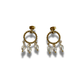 ARETES CÍRCULO CON PERLAS