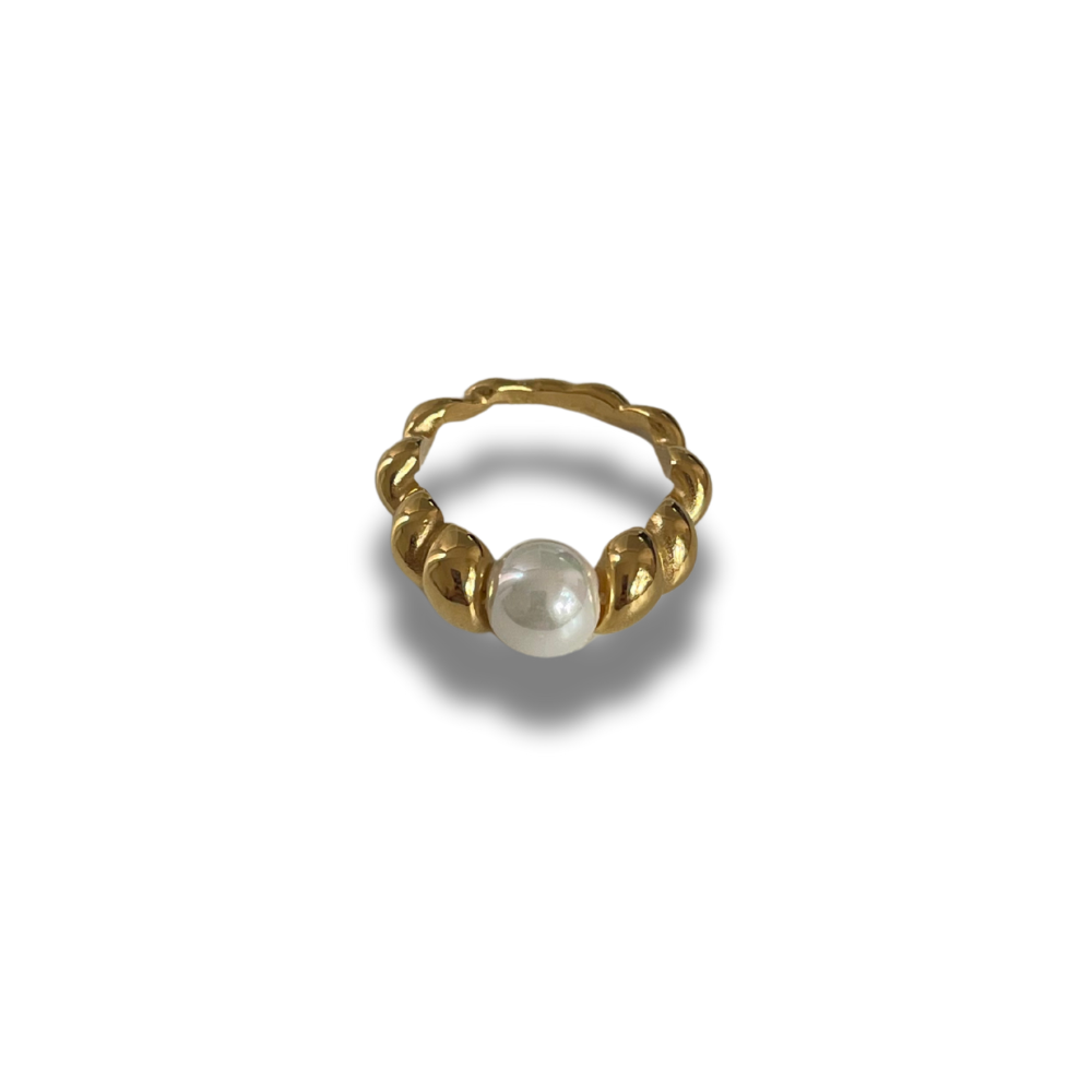 ANILLO ESPIRAL CON PERLA