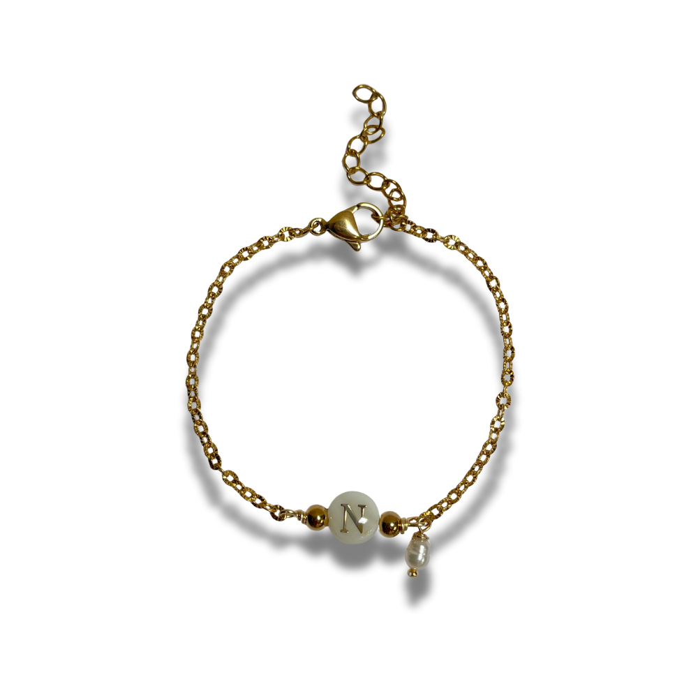 PULSERA INICIAL CON PERLITA
