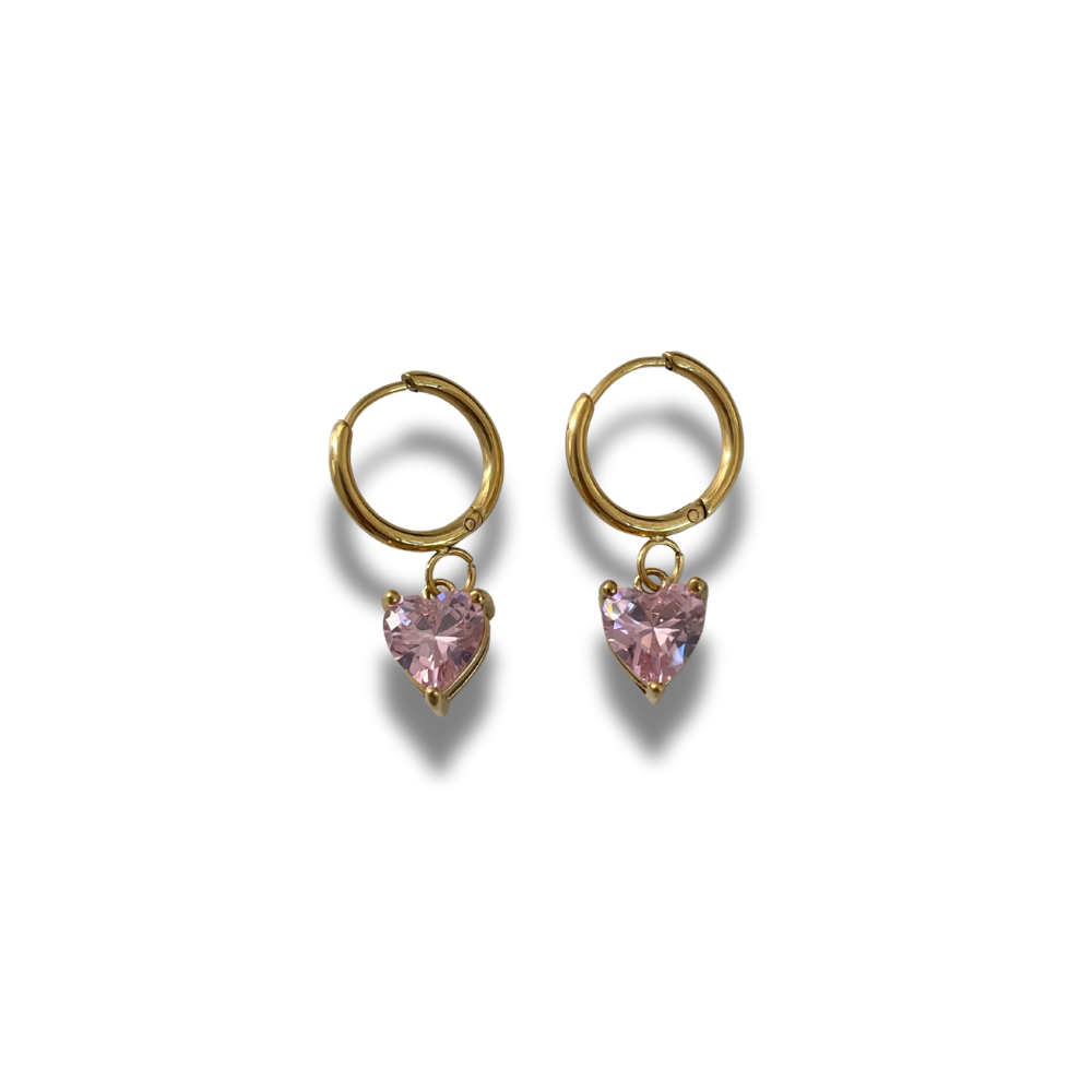 ARRACADAS CORAZON ZIRCONIA