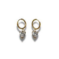 ARRACADAS CORAZON ZIRCONIA