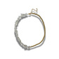 CHOKER MITAD CUARZOS Y MITAD BOLITAS DORADAS