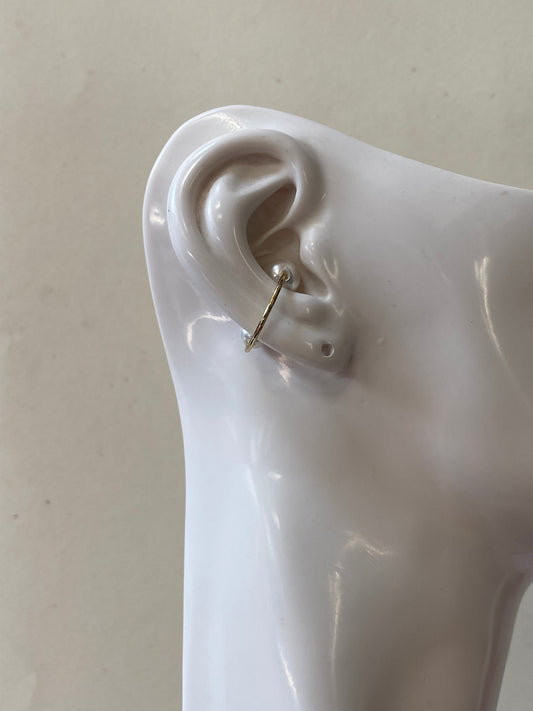 EARCUFF DOS PERLAS