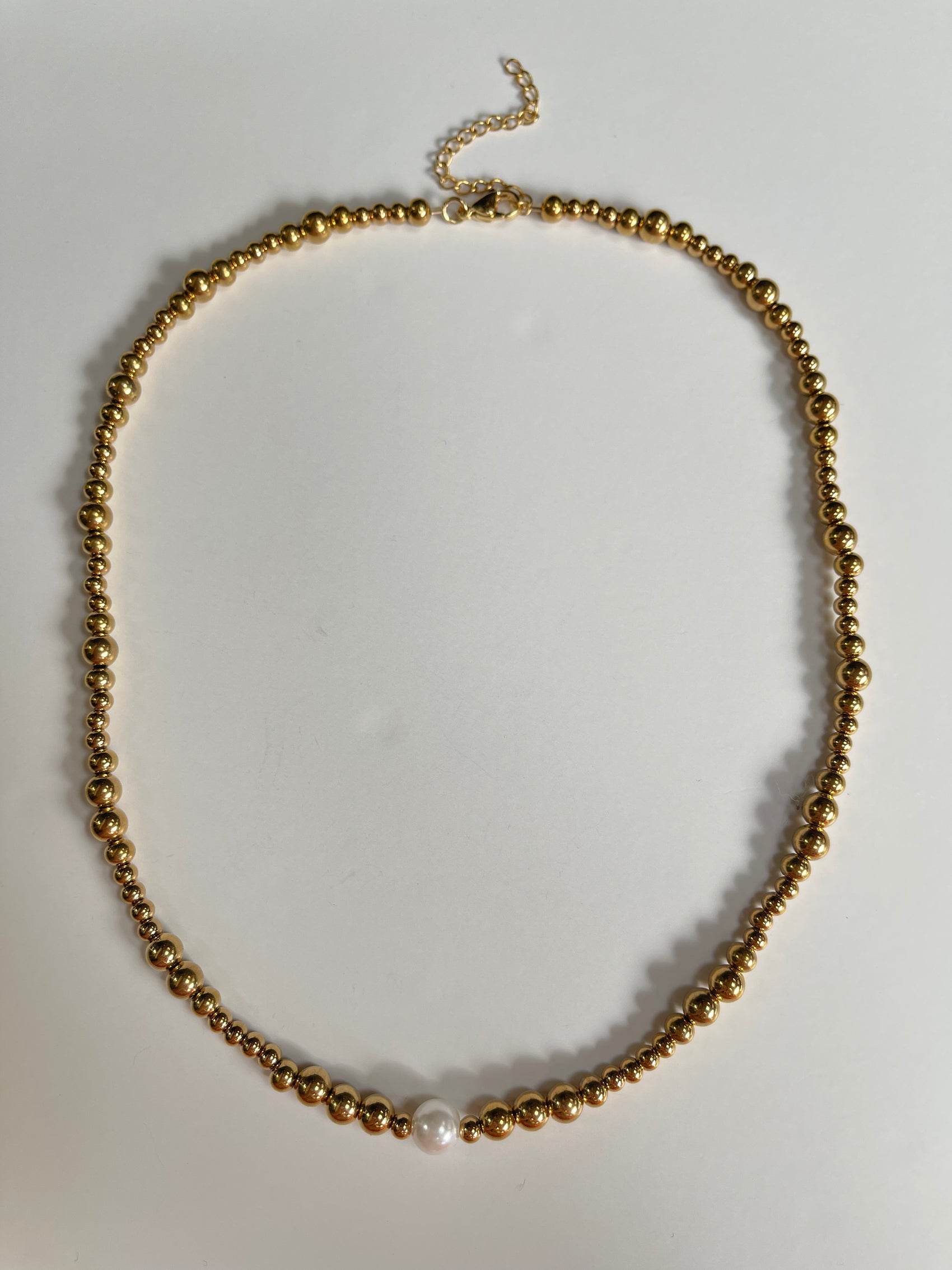 COLLAR BOLITAS CON PERLA