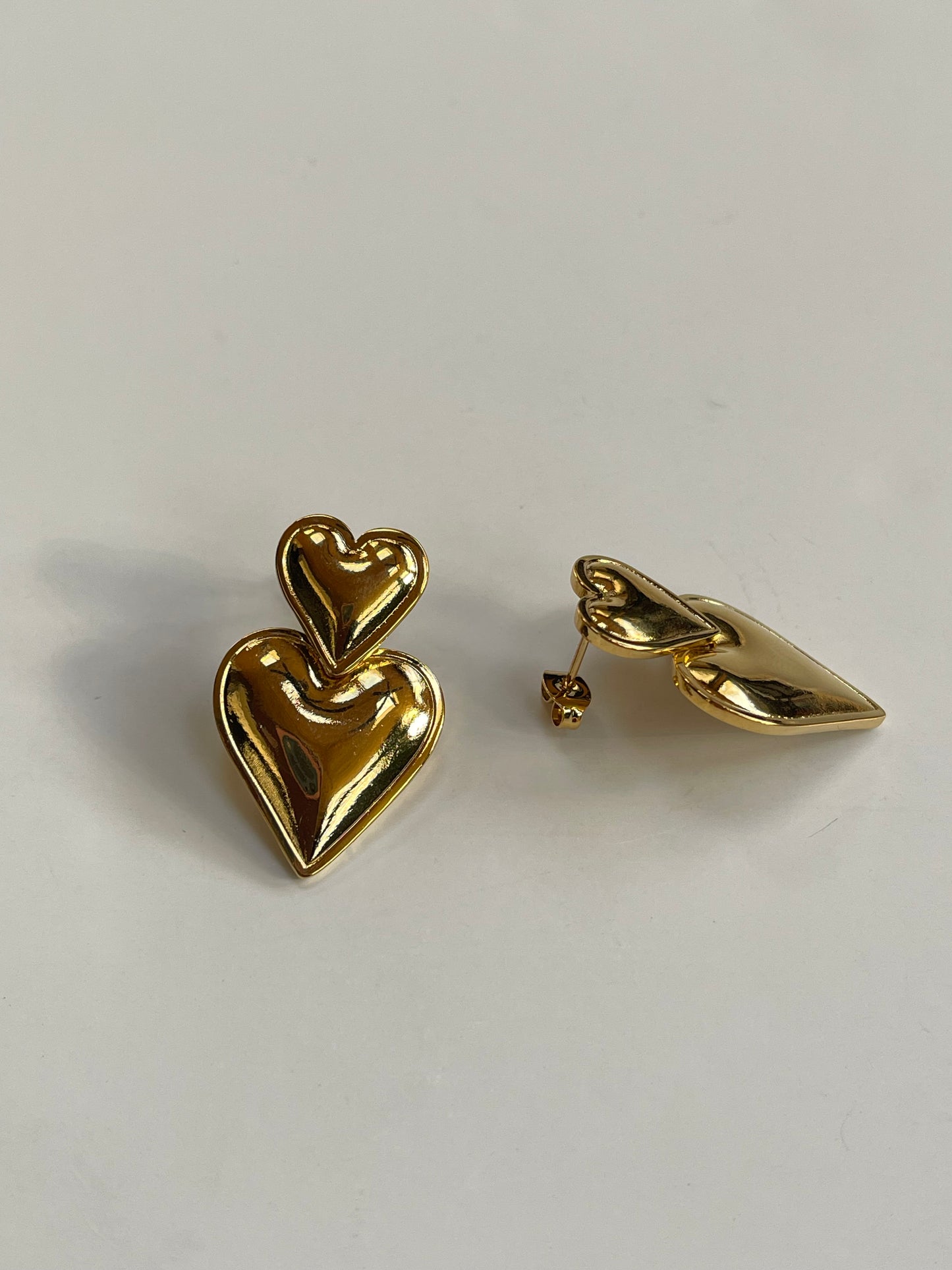 ARETES DOBLE CORAZÓN