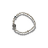 PULSERA PERLAS CON SAN BENITO Y CRUZ