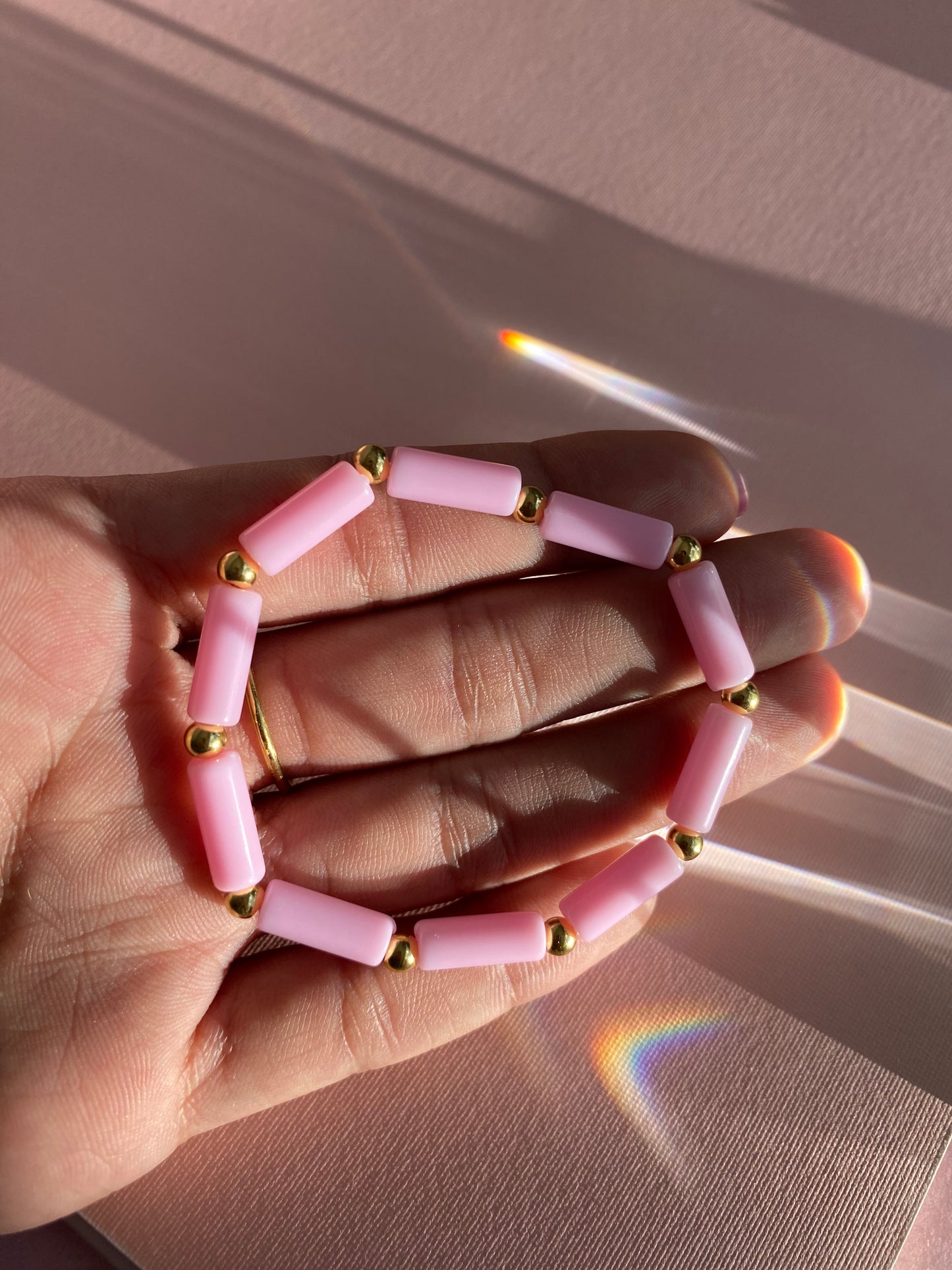 PULSERA PINK TUBES