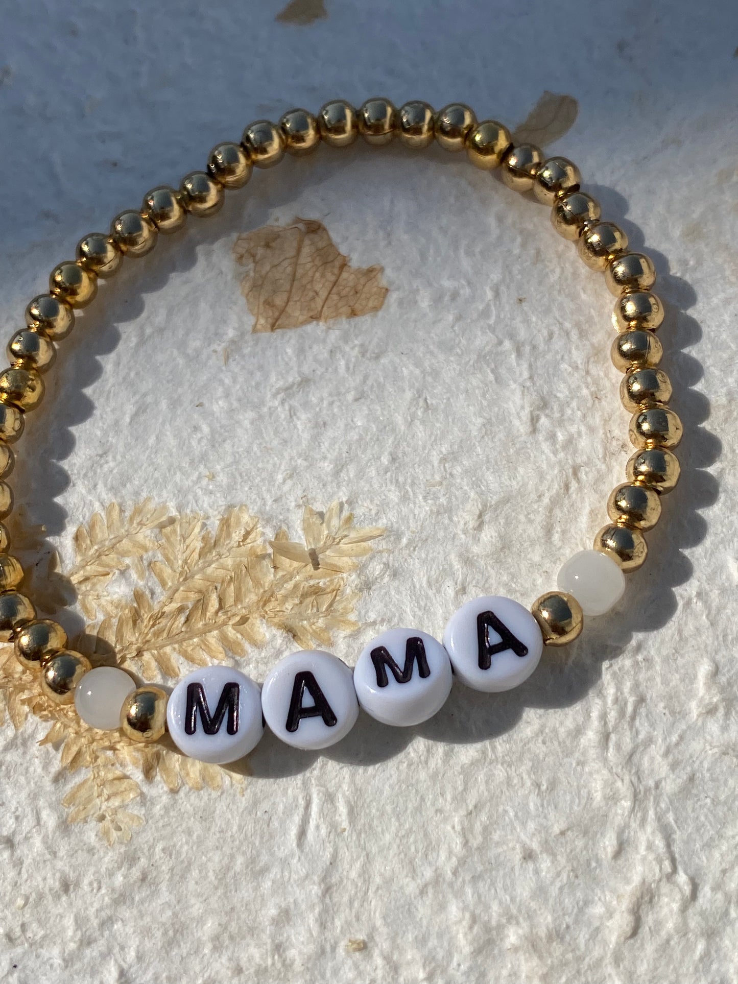 Pulsera dorada mamá